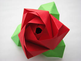 Origami Rose Cube