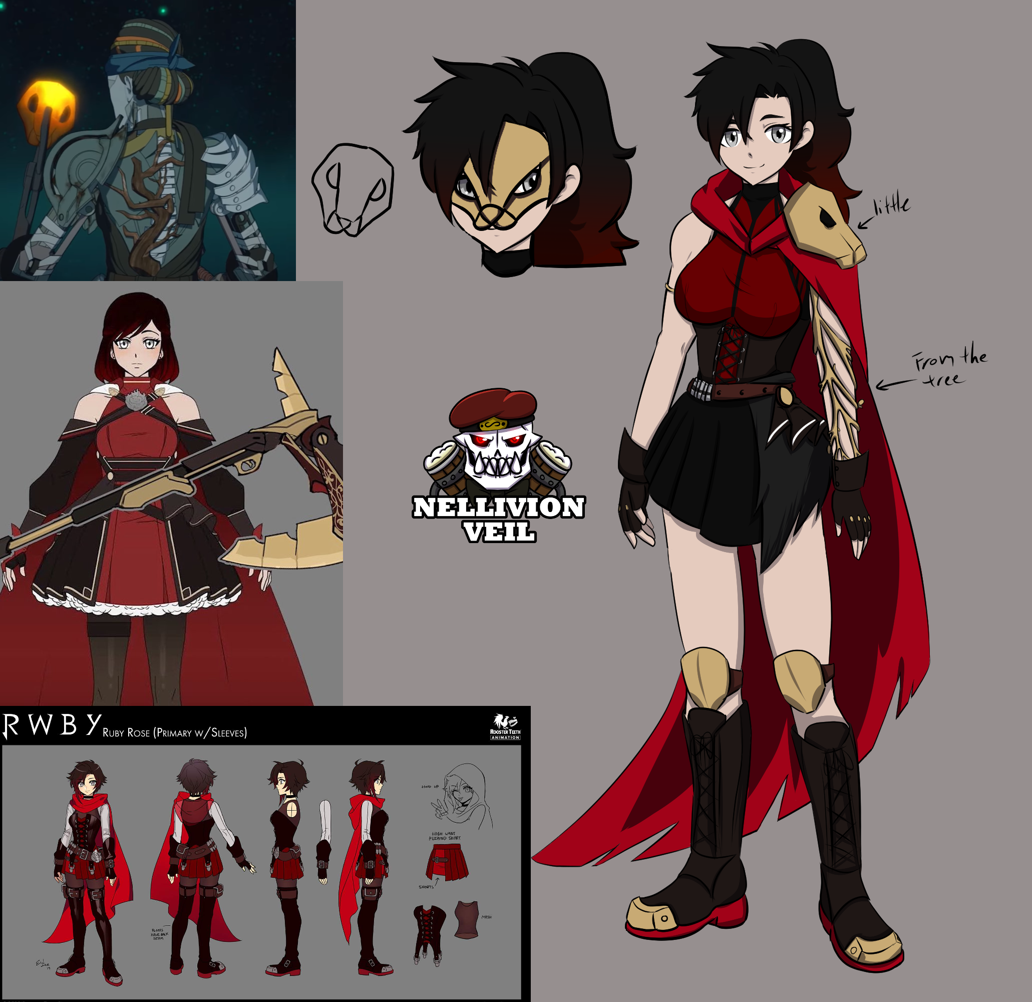What Is Ruby'S Hairstyle Ruby Rose V9 Ascension Design by NellVeil on DeviantArt