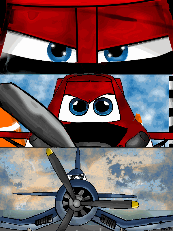 Trio (blade ranger/dusty Crophopper/skipper Riley by PESCA103 on DeviantArt