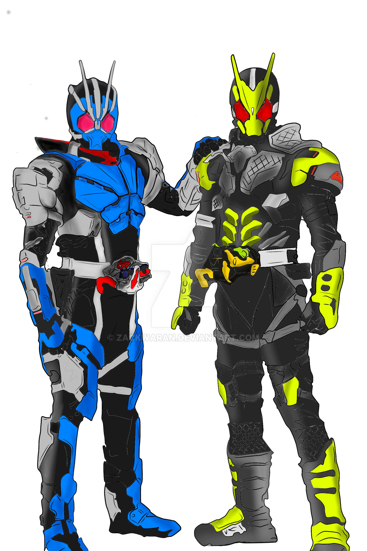 Kamen Rider Ichigata X Kamen Rider Proto Zero-One by Zackwaran on ...