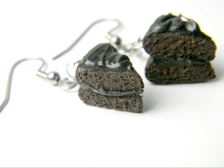 Chocolate Cake Earrings