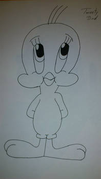 Tweety Bird (uncoloured)