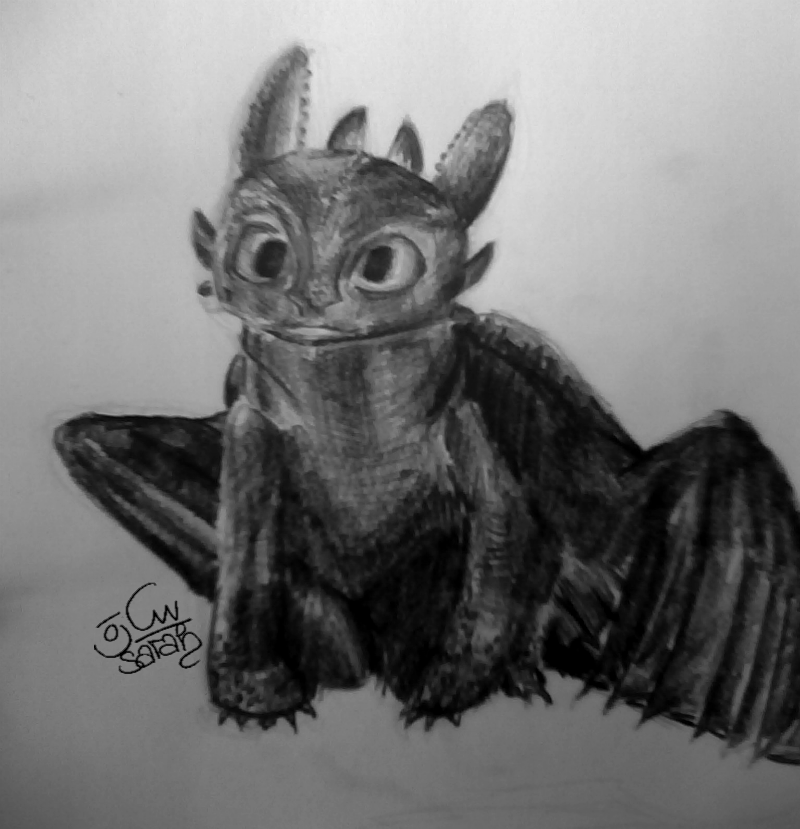 Dragons Toothless pencil drawing by Elsuri on DeviantArt