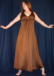 Brown Gown Delightfulstock