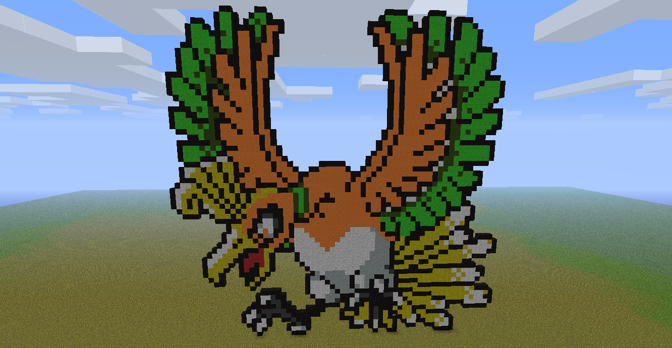 Minecraft Ho Oh By Aprilgoddess On Deviantart Minecraft Ho Oh By Aprilgoddess On Deviantart