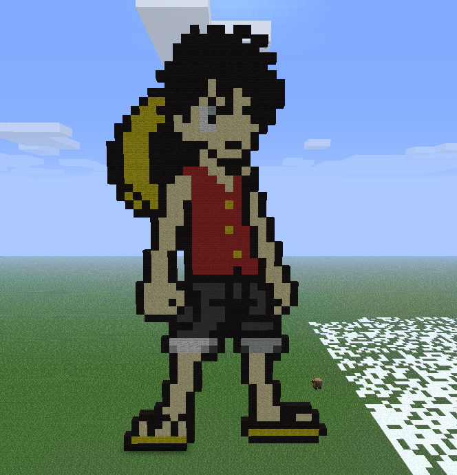 Luffy Pixel - One Piece Minecraft Map