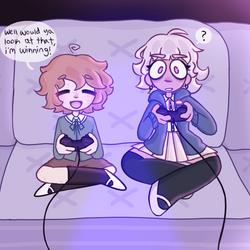 chiaki and chihiro play video games!