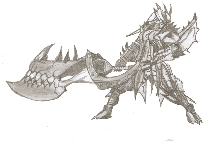 Rathalos Armour and Blade