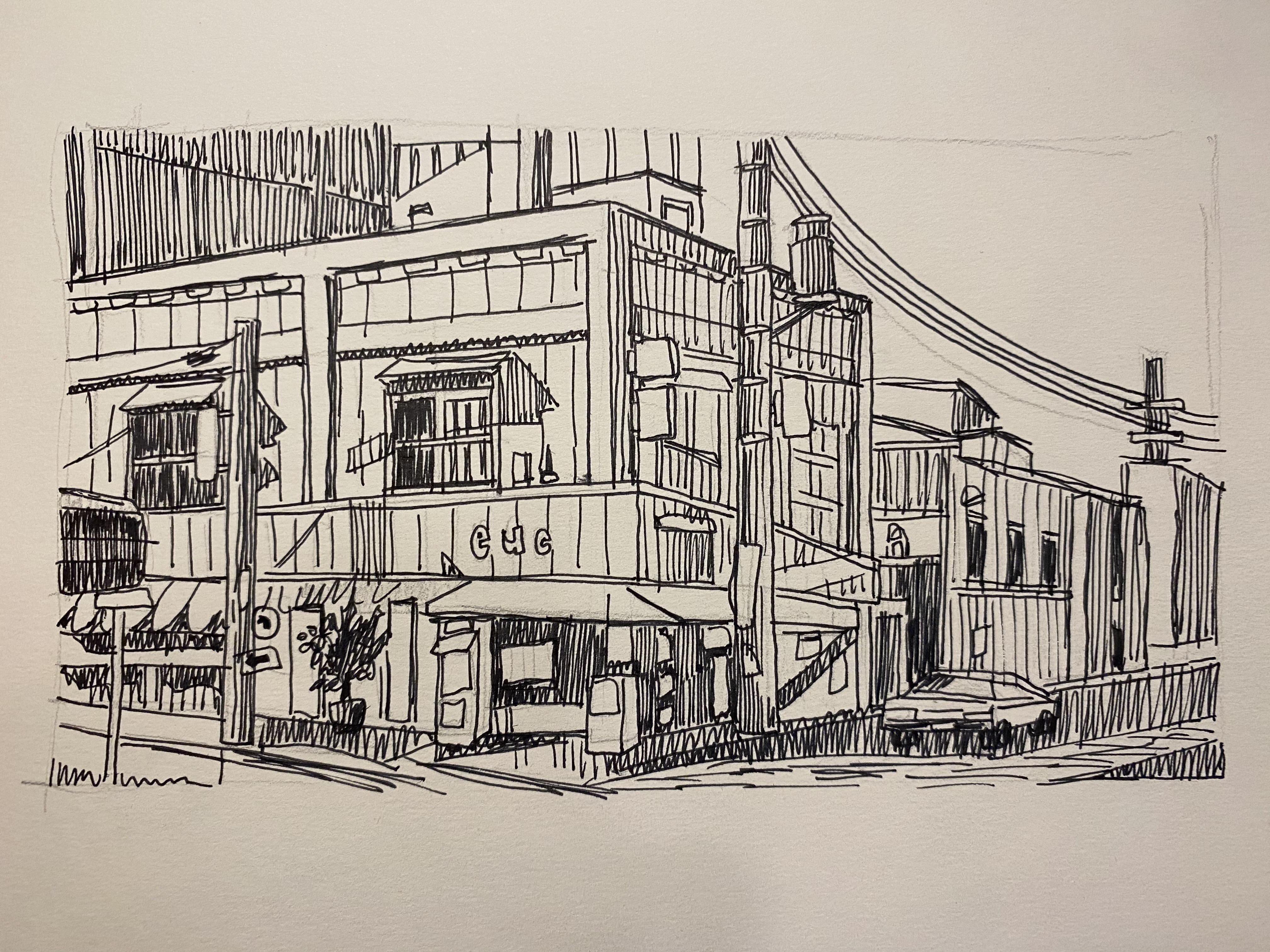 Urban Sketching in Pen & Ink