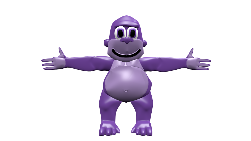 Report Abuse - Bonzi Buddy T Pose, png, transparent png