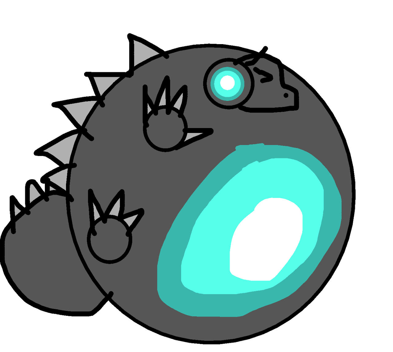 Godzilla Atomic Breath Inflation by BeeBowzerJr on DeviantArt