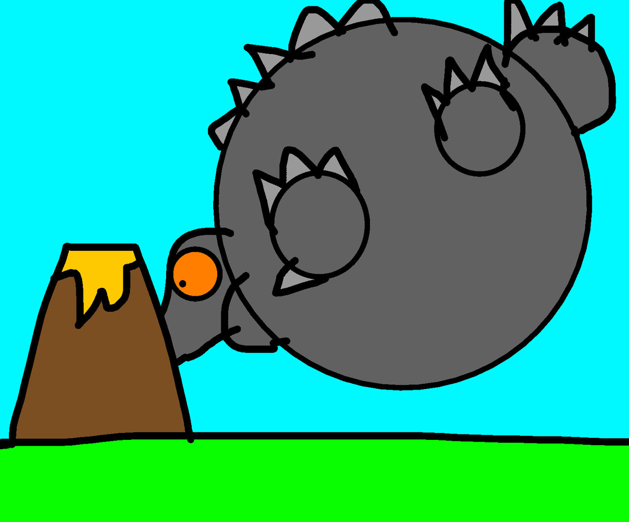Godzilla Volcano Inflation by BeeBowzerJr on DeviantArt