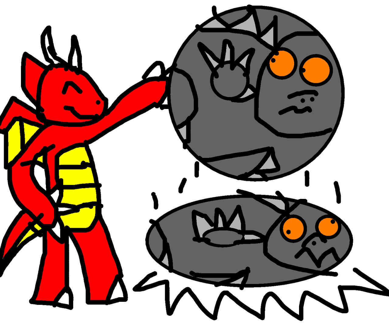 Godzilla Balling Edragon playing with a Godzilla Ball by BeeBowzerJr on DeviantArt