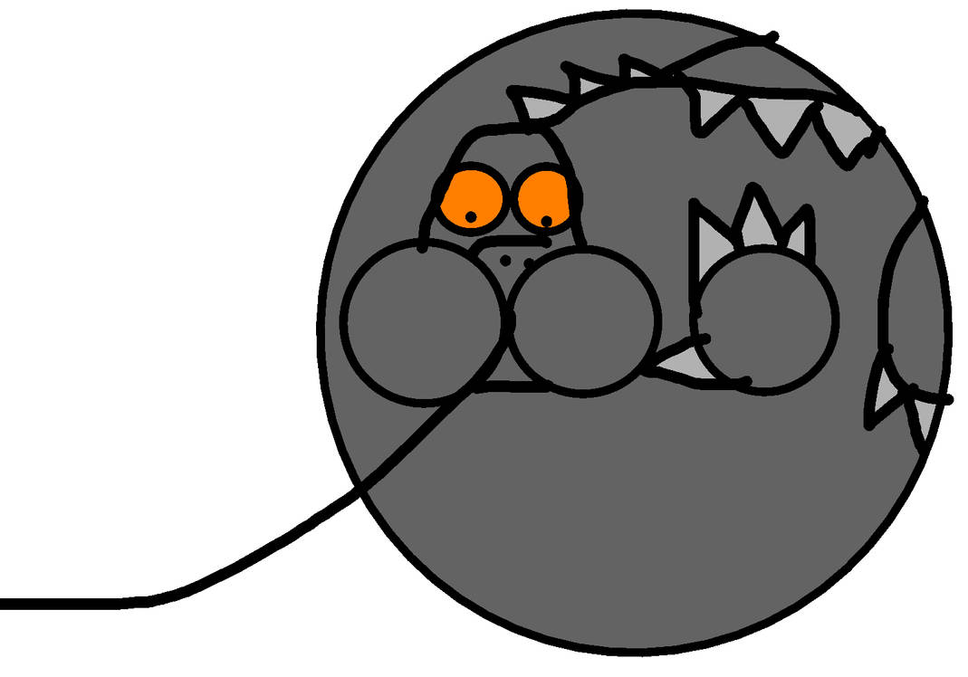 Godzilla Balling Godzilla Inflated into a Ball by BeeBowzerJr on DeviantArt