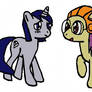 Ken and Yolei as ponies