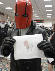 Red Hood with his commissioned pony