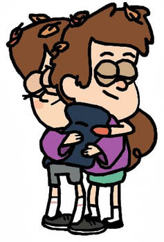 Gravity Falls: Awkward Sibling Hug