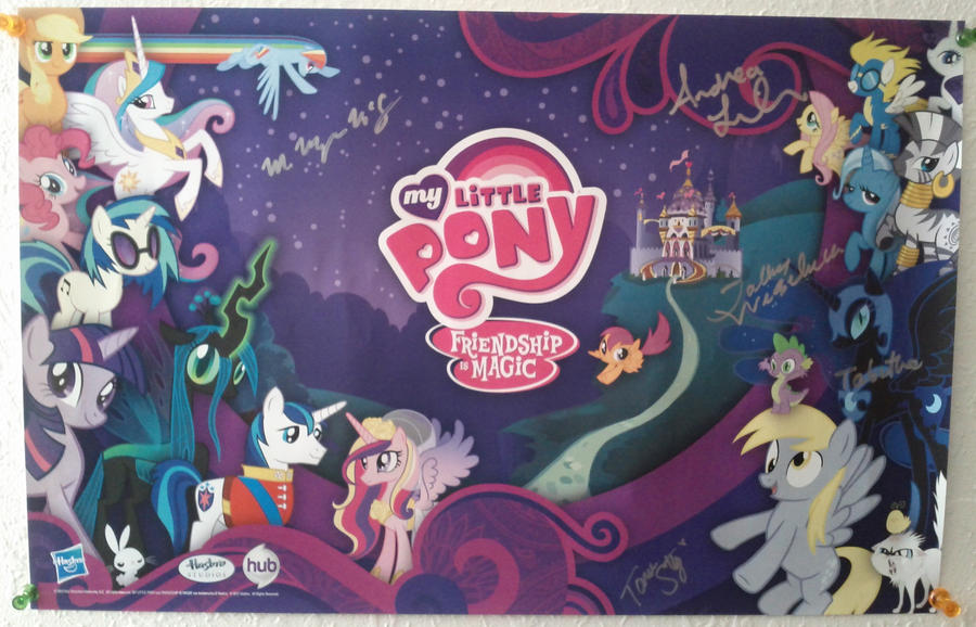 My Little Pony Comic-Con 2012 Poster SIGNED