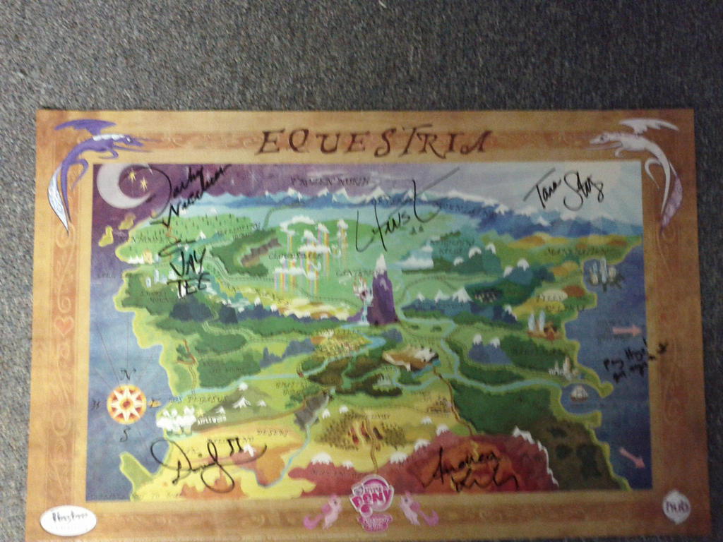 Signed Map of Equestria