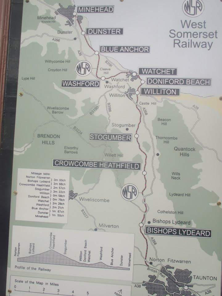 Wsr Map West Somerset railway map by kirk12Lumiere on DeviantArt