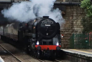 Steam train at BOA station