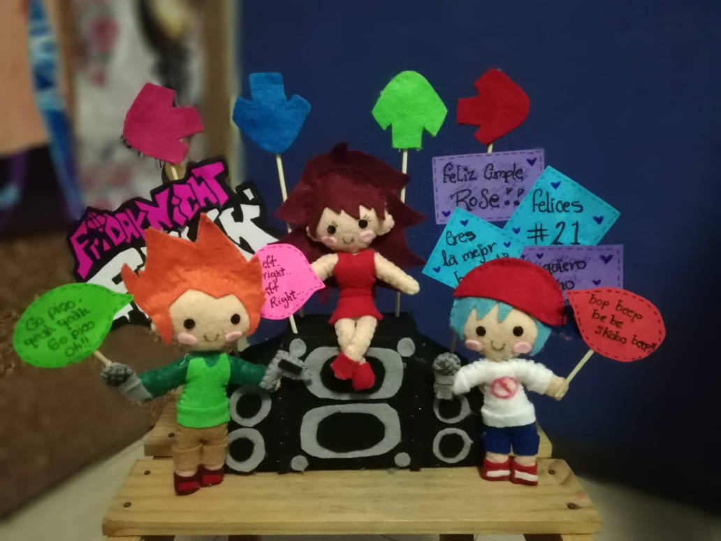 Friday Night Funkin Plushies by RoseTheFrikiArtist on DeviantArt