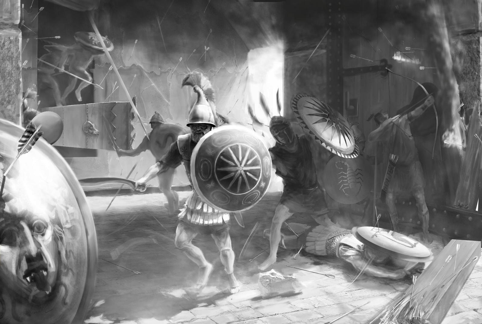 Hellenistic siege greyscale