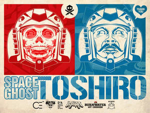 Space Ghost Toshiro Oversized Sticker