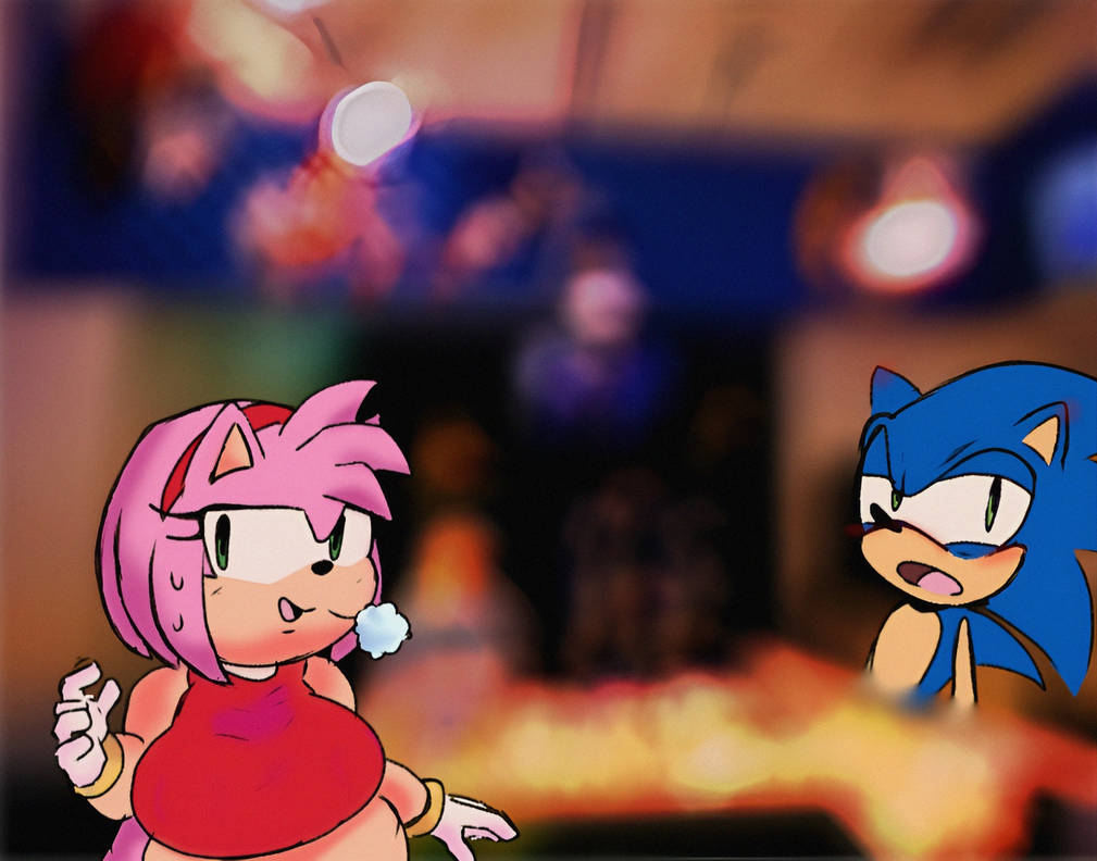 Amy Rose vs robot (Sonic) {Commission} by Avioylin on Newgrounds