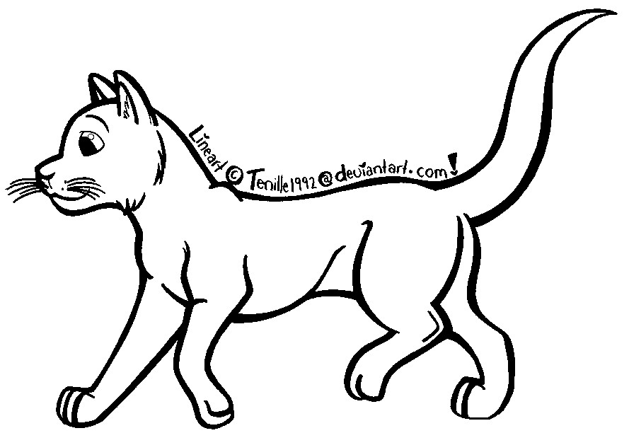 CATLineart_Free Use_READ RULES