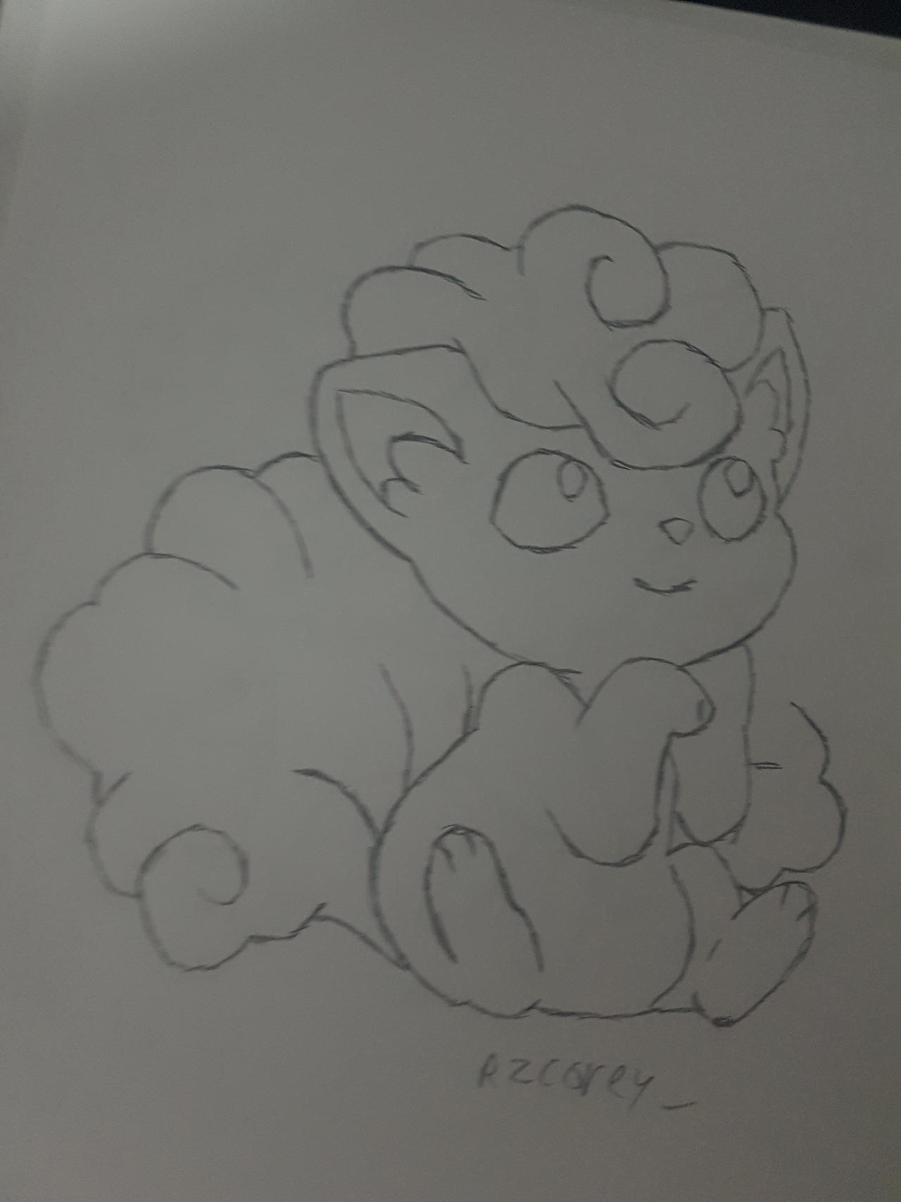 Alolan Vulpix Drawing by RzcCorey on DeviantArt