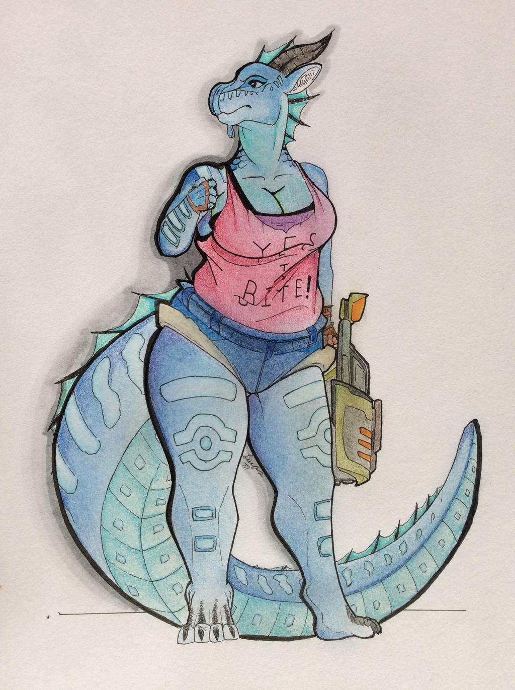 Yes I Bite Anthro Tsunami V2 By Dragons And Drawings On Deviantart