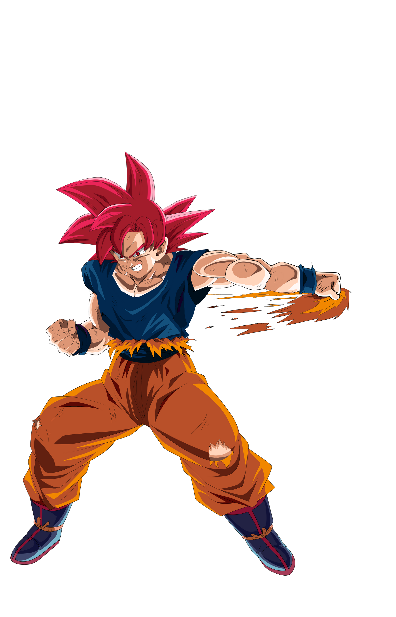 Goku super saiyan Blue kaioken by BardockSonic on DeviantArt