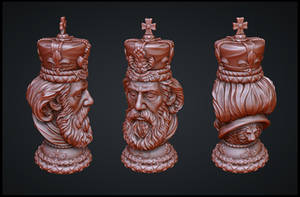 king ZBrush high poly