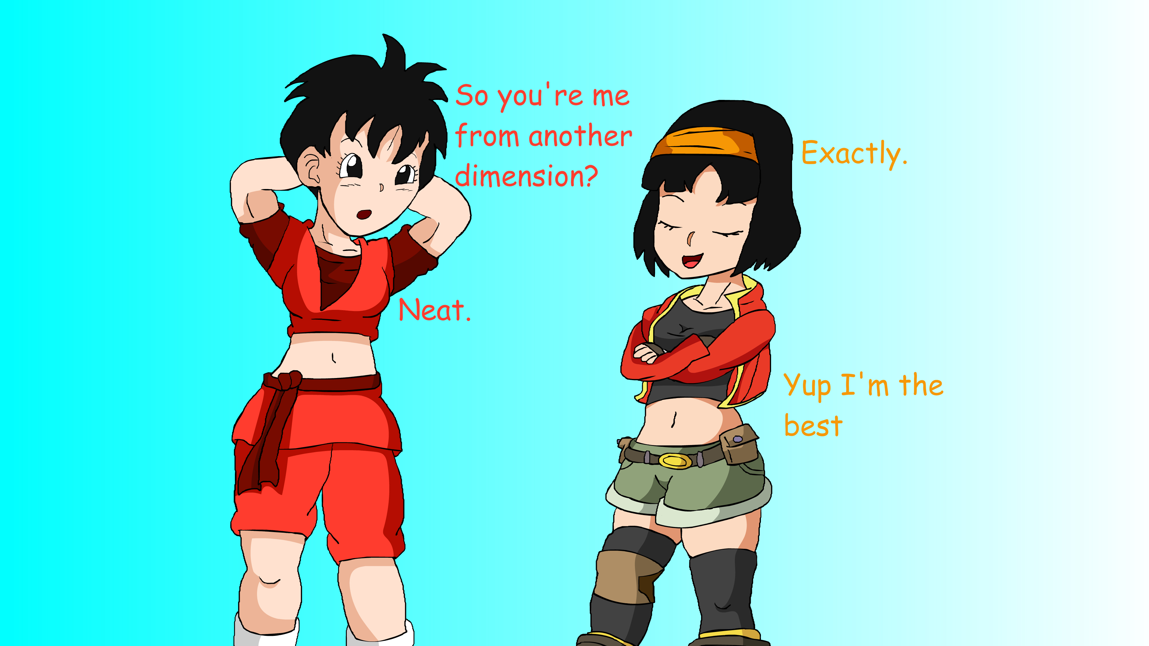 Dragon Ball Multiverse: Pan meets Xeno Goku by The-James-Show on DeviantArt