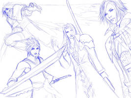 FFVII sketch for Sooj