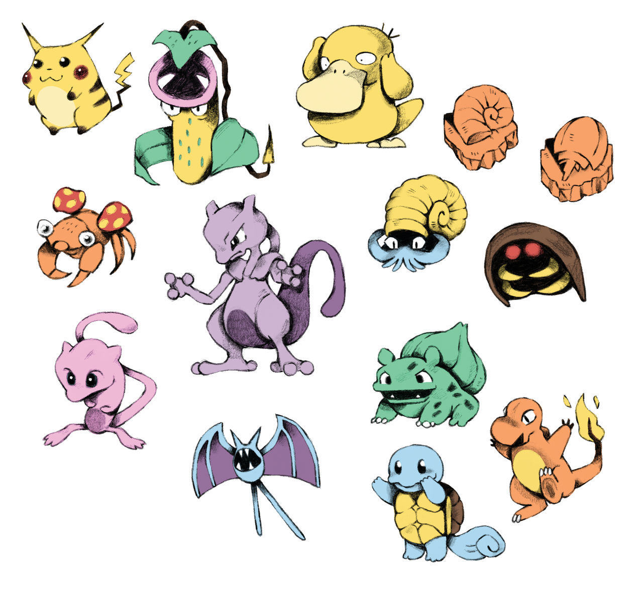 Pokemon Green Sprites by french-teapot on DeviantArt