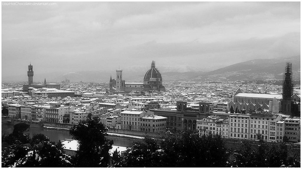 Snow in Florence