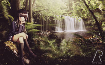 Sitting in Forest Manipulate ( Megumi Kato )