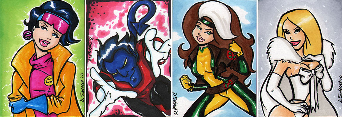 X-Men sketch cards 2