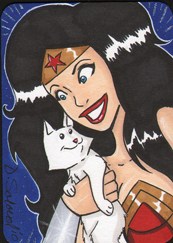 Wonder Woman loves kittens PSC