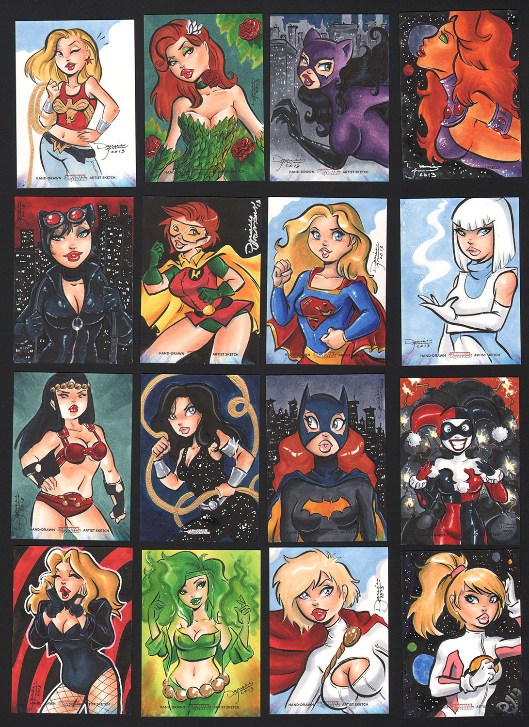 Women of Legend sketch cards