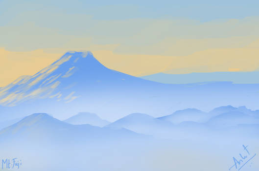 AH! MT FUJI on a cold morning...