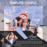 template couple blue