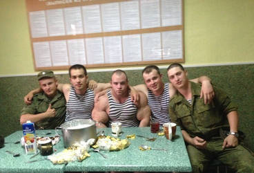 Musclemorphed Russian Military Hunk0