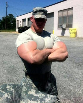 Musclemorphed Military Hunk3