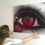 A Vampire Eye Graffiti Painting