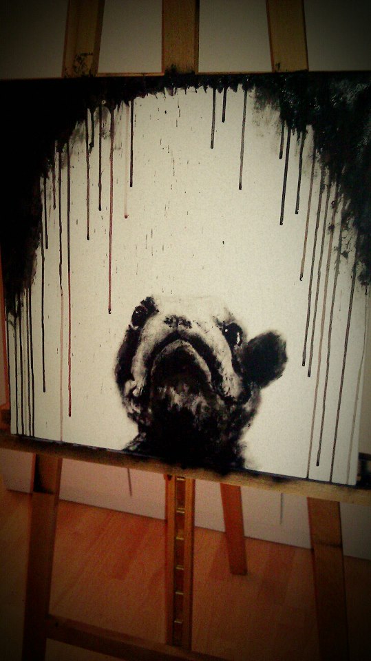 French Bulldog Painting