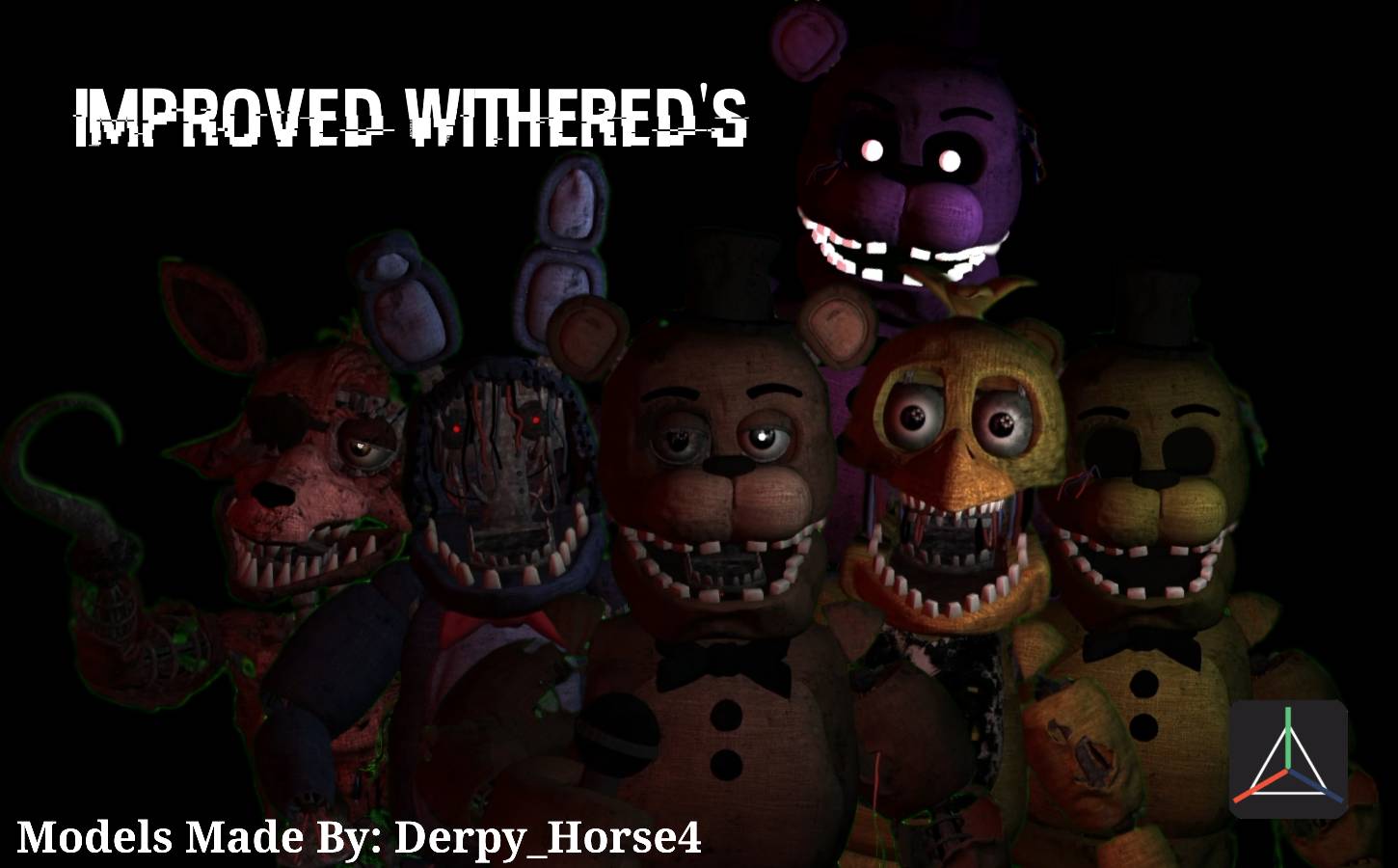 FNaF 1 v2 for PRISMA 3D - Improved and Optimized HW Models - DOWNLOAD (P3D)  