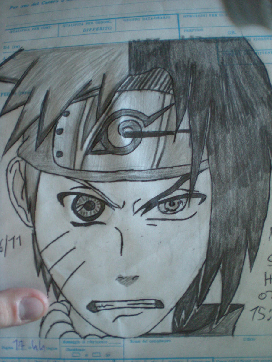 Sasuke And Naruto Half Face - speed draw obito uchiha free draw 2 roblox youtube